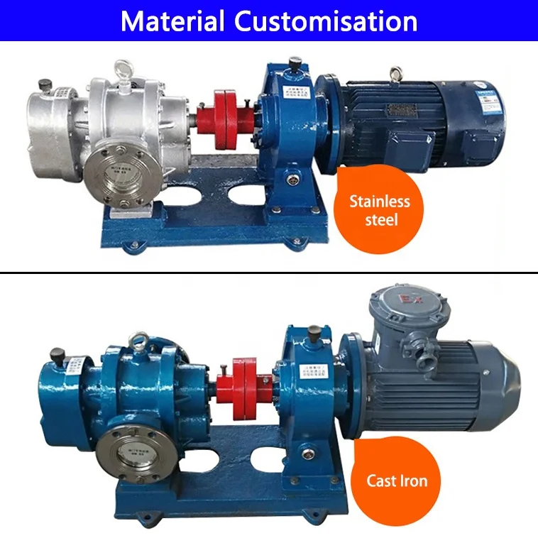 LC High viscosity Asphalt pitch condensate oil Roots oil rotary lobe pump