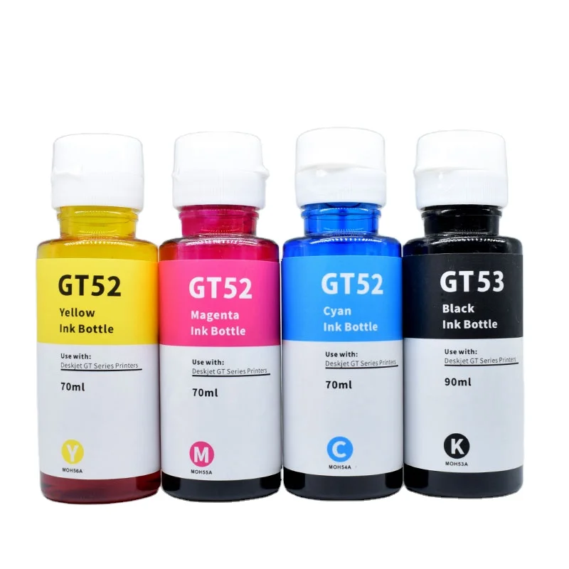 GT51 GT52 GT53 GT 51 52 53 compatible water based Dye ink refill Ink For HP Deskjet GT series 5810 5820