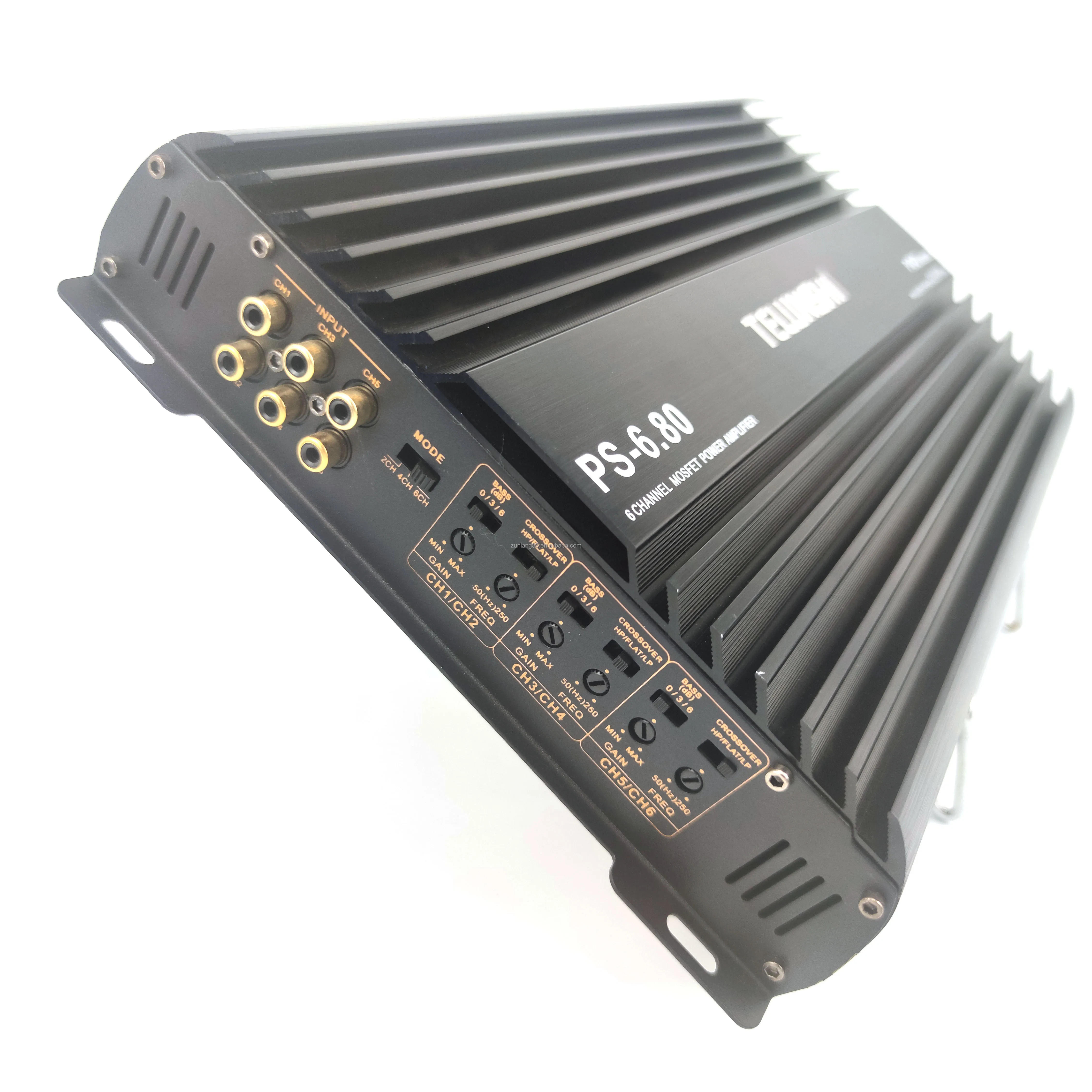 Factory Direct 12v Car Power Amplifier RMS 6*120 2 ohm  6*80W 4ohm  6 channel subwoofer amplifier car audio amp