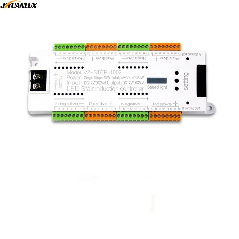 V2 комплект светодиодная лестничная лампа 32 шаг 12 В 24 В 400 Вт rgb пульт дистанционного управления с датчиком движения контроллер лестничного света