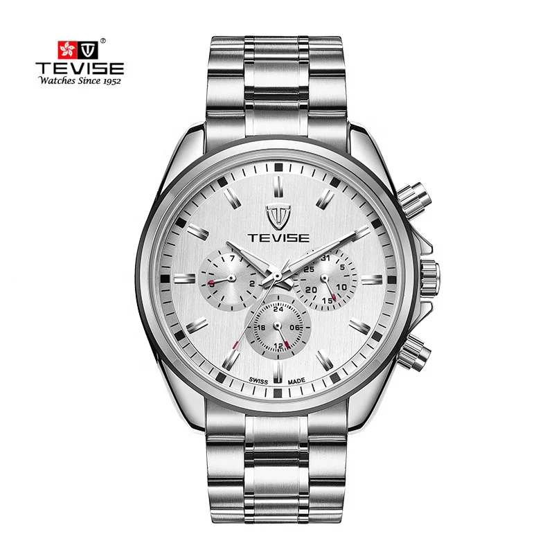 2018 Charm Automatic Men Black Waterproof Watch With Six Small Dials Function