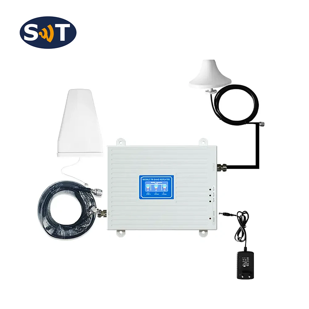 GSM 2G 3G 4G Triband 900 1800 2100mhz Cellphone Signal Repeater LTE Network Cellular amplifier Mobile signal Booster Wifi