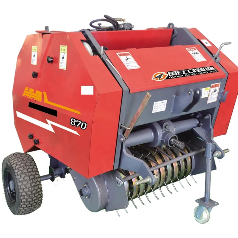 High Efficiency cheap round baler machine pack corn silage factory hay bales equipment