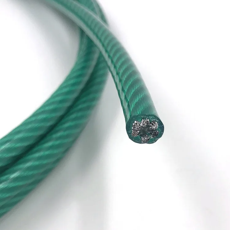 electric bicycle rope plastic coated steel rods PVC coated wire rope