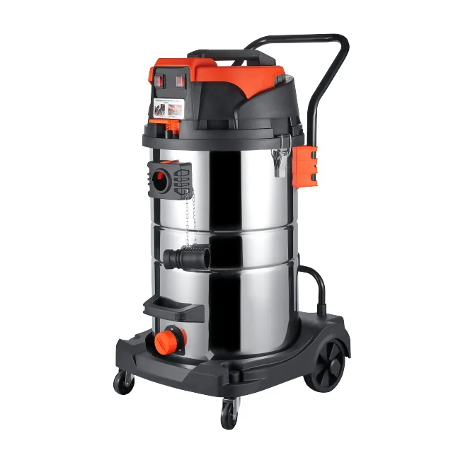 New 80L wet and dry vacuum cleaner Heavy Power Large Capacity filtration cyclone Industrial vacuum cleaner with wheel