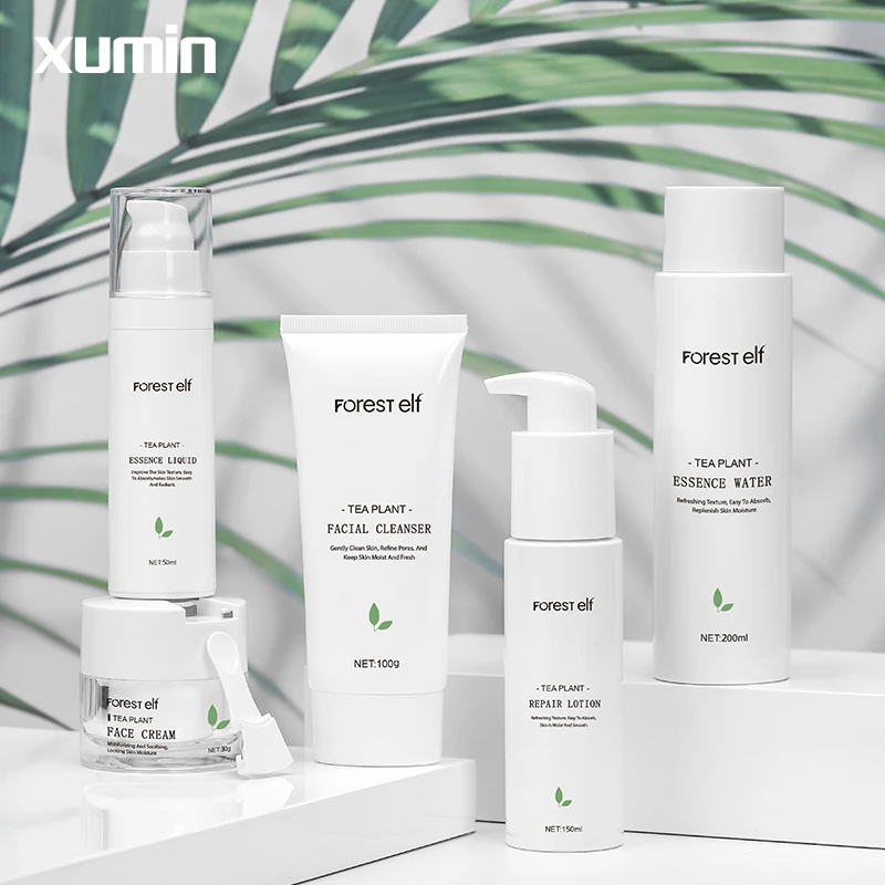 Luxury Cosmetic 50ml 150ml Lotion Pump Bottle 30g Acrylic Jar 100ml Plastic Cosmetic Tube Wholesale White Skincare Packaging