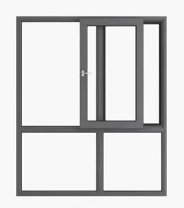 French Style Residential PVC Windows Double Pane Window uPVC Casement Window