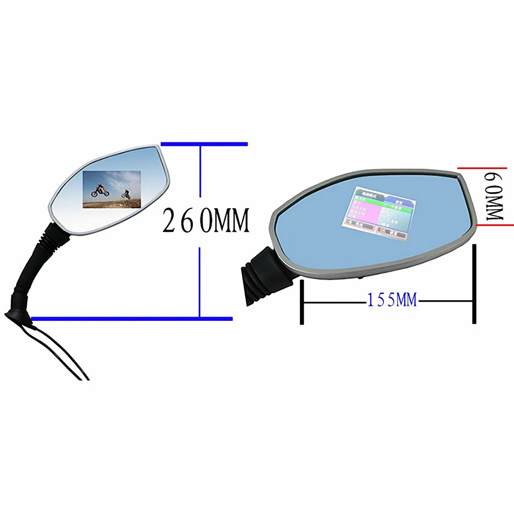 Motorcycle dash camera dual lens 2 channel  front and rear view mini hidden mirror dvr without WIFI