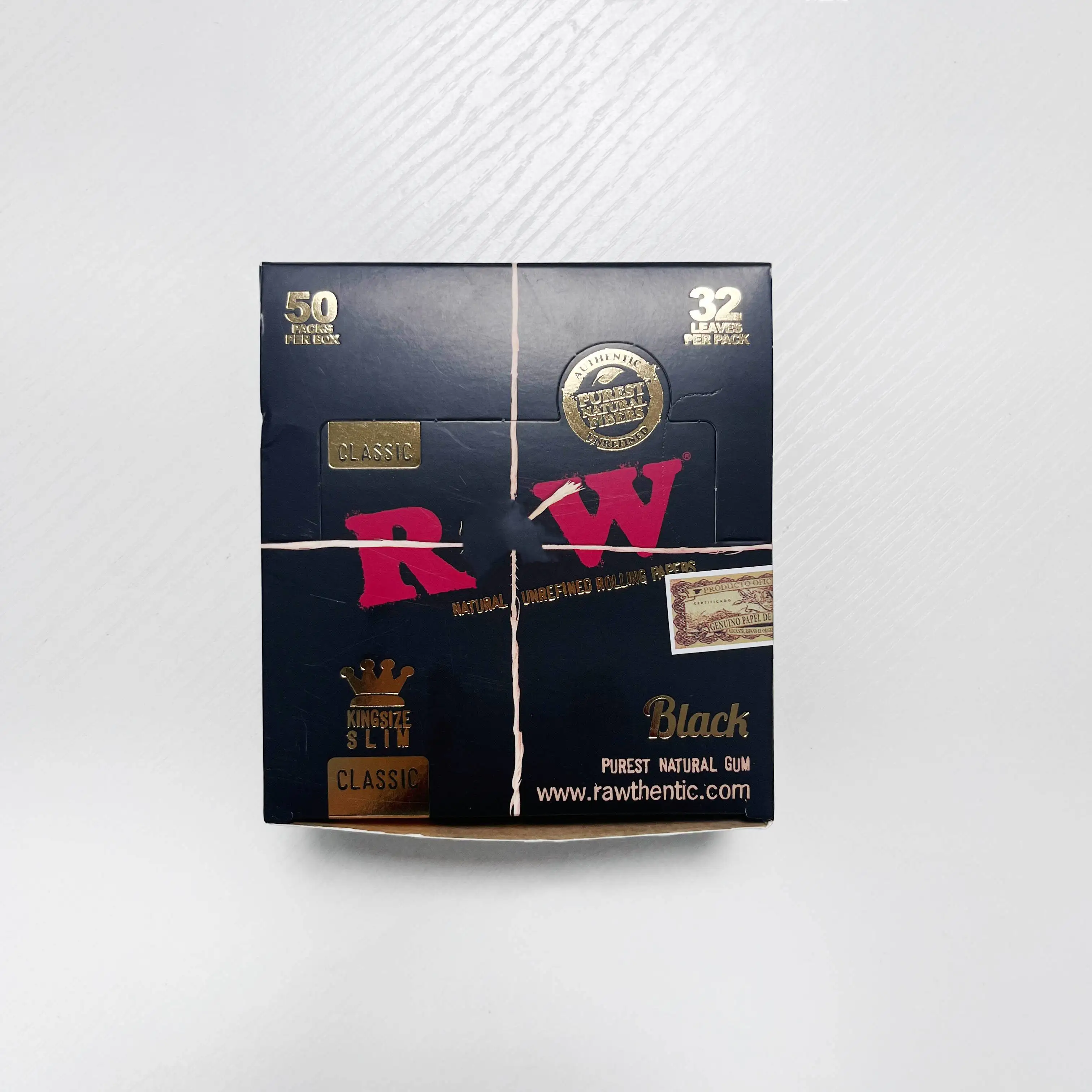 Black King Size Ultra Slim RAVV Custom Build Your Own World Famous Brand Cigarette Rolling Papers for Smoking