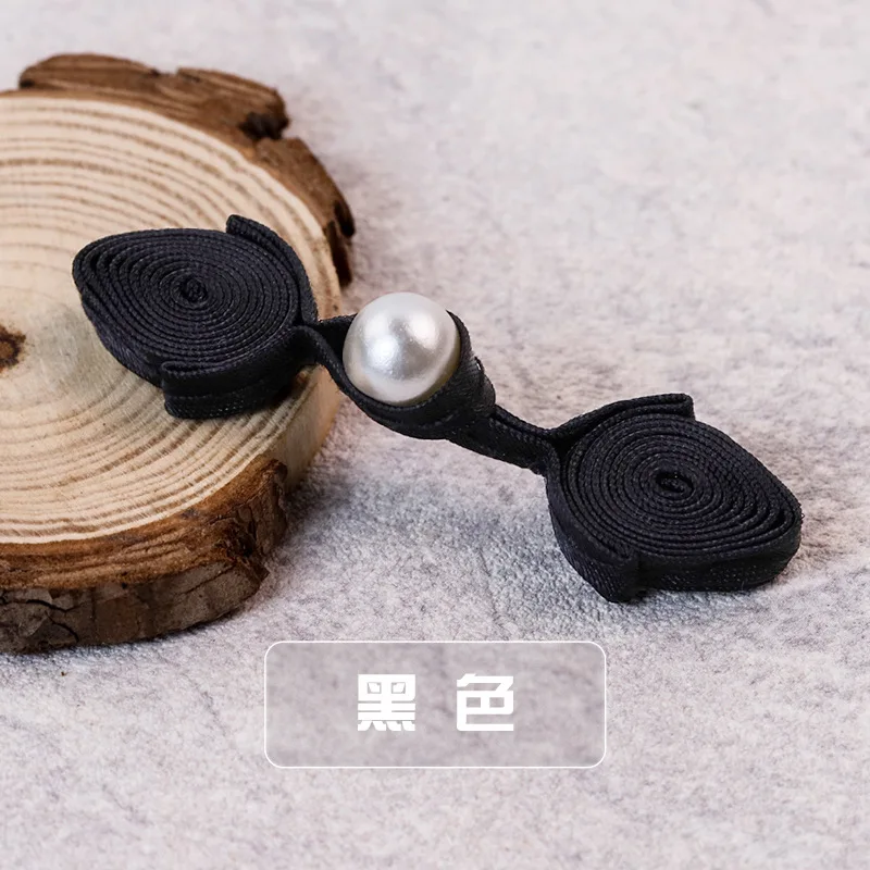 Hand button cheongsam eight satin pearl heart Chinese decorative buttons Tang costume ethnic clothing accessories