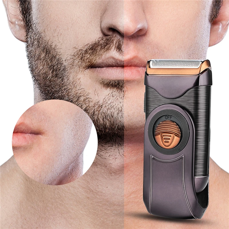  USB аккумуляторные мужские бритвенные станки с возвратно-поступательным движением для бритья машинка стрижки волос Водонепроницаемый Беспроводные ножи