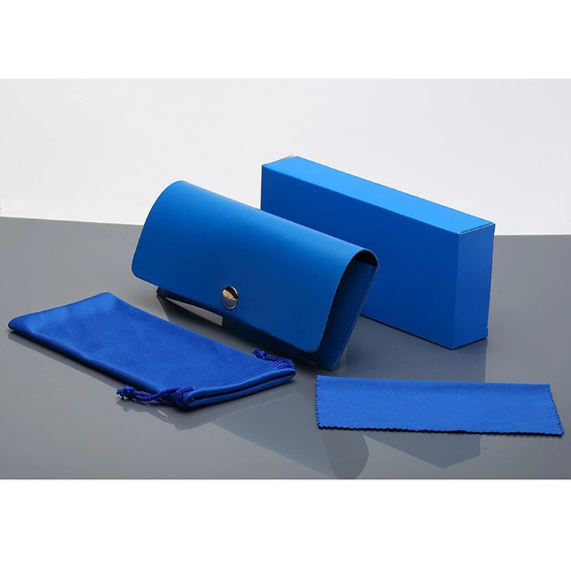 
LH008 High Quality Brand Design Custom Logo Leather Eye Glasses Cases Eyewear Box Eyeglasses Bag 