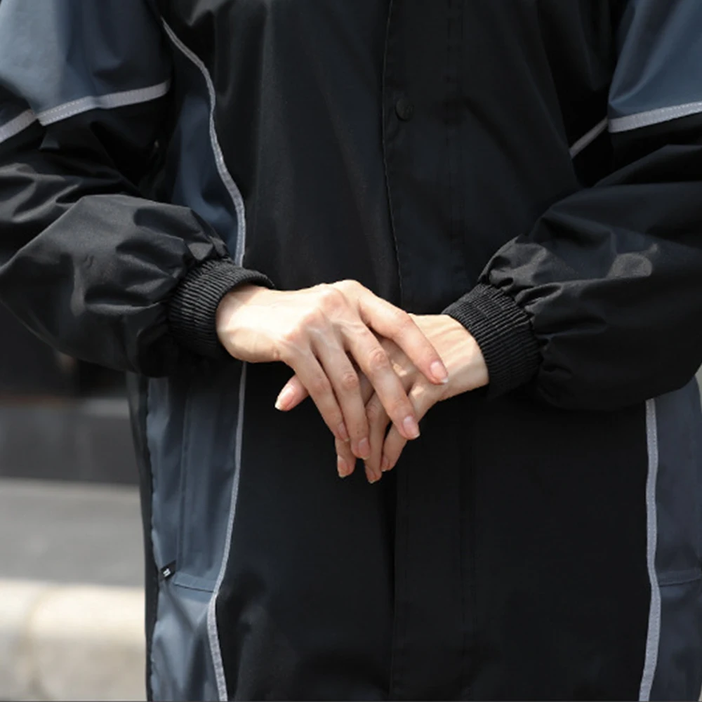 Motorcycle Rain Gear for Men Women Waterproof Lightweight Rain Suits Hideaway Hood  Jacket and Rain Pants for Outdoor