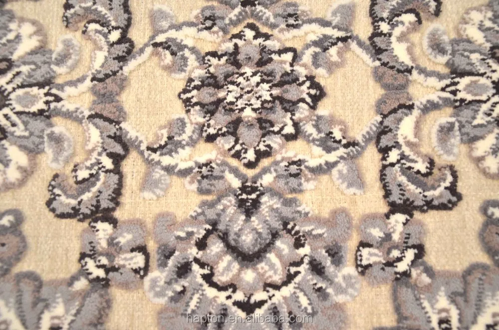 Microfibre polyester 50*80cm with latex back anti-slipping wilton jacquard mat