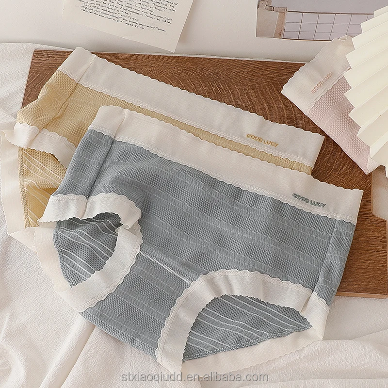 Autumn new puffy cotton simple hip color wholesale matcha girls traceless briefs comfortable women mid waist seamless panties