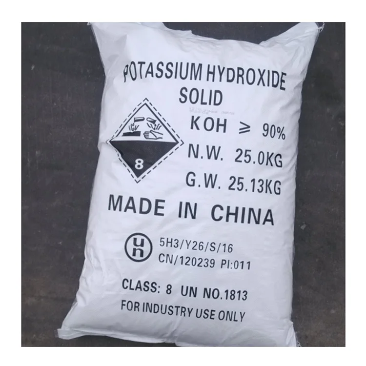 Potassium Hydroxide / / 90% Caustic potash KOH with Industrial grade
