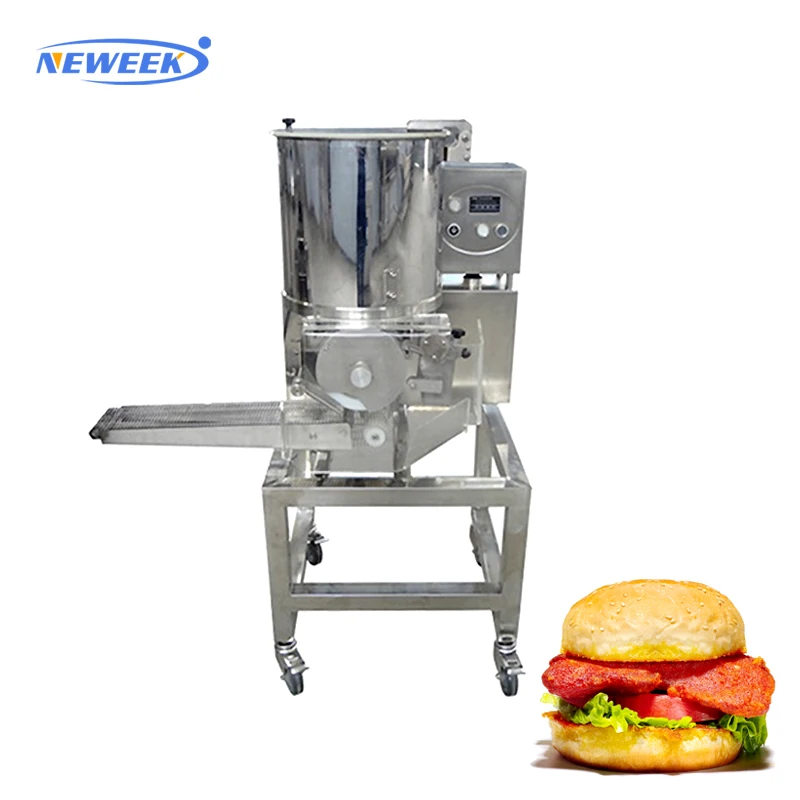 Автоматическая формовочная машина NEWEEK для приготовления гамбургеров, мяса, пирога, котлет, гамбургеров
