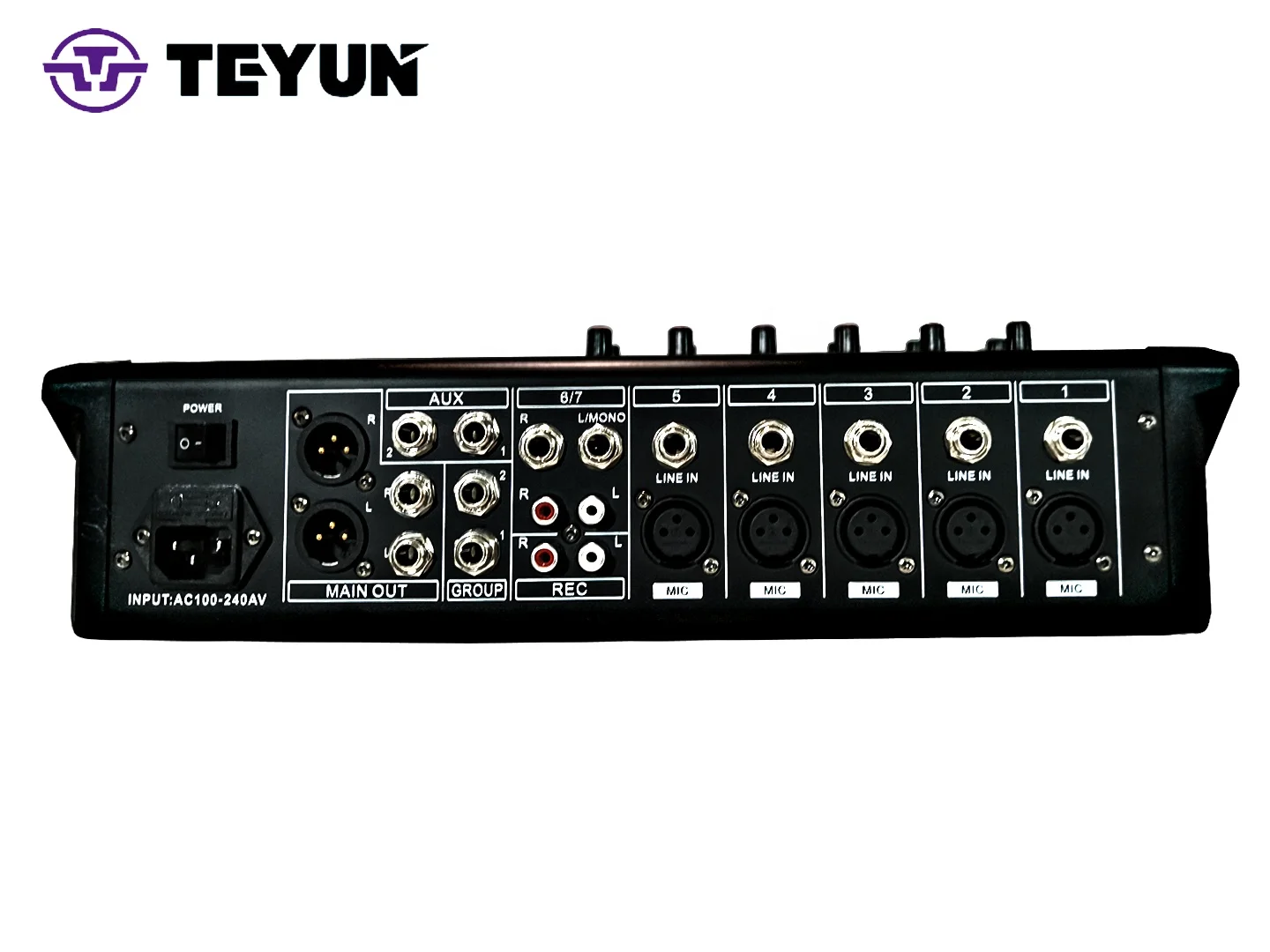 Factory Audio console mixer Teyun Professional 6-channel Digital sound mixing console E6 Mixer stage equipment