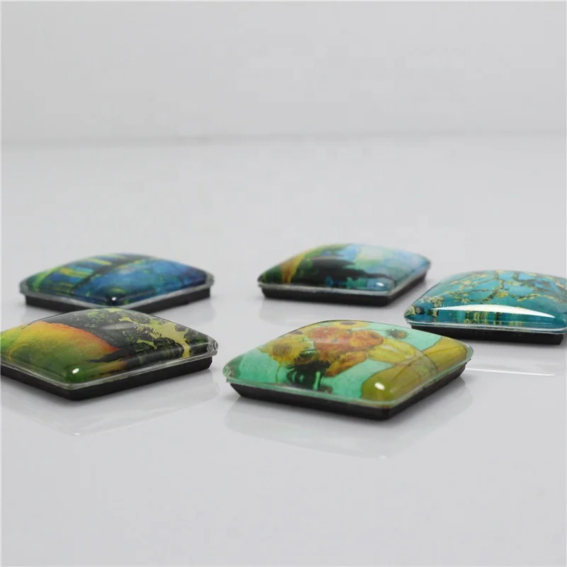 Поставщик магнитов на холодильник, логотип под заказ, хрустальные магниты на холодильник, Индивидуальный размер, сублимационный магнит на холодильник, без рисунка