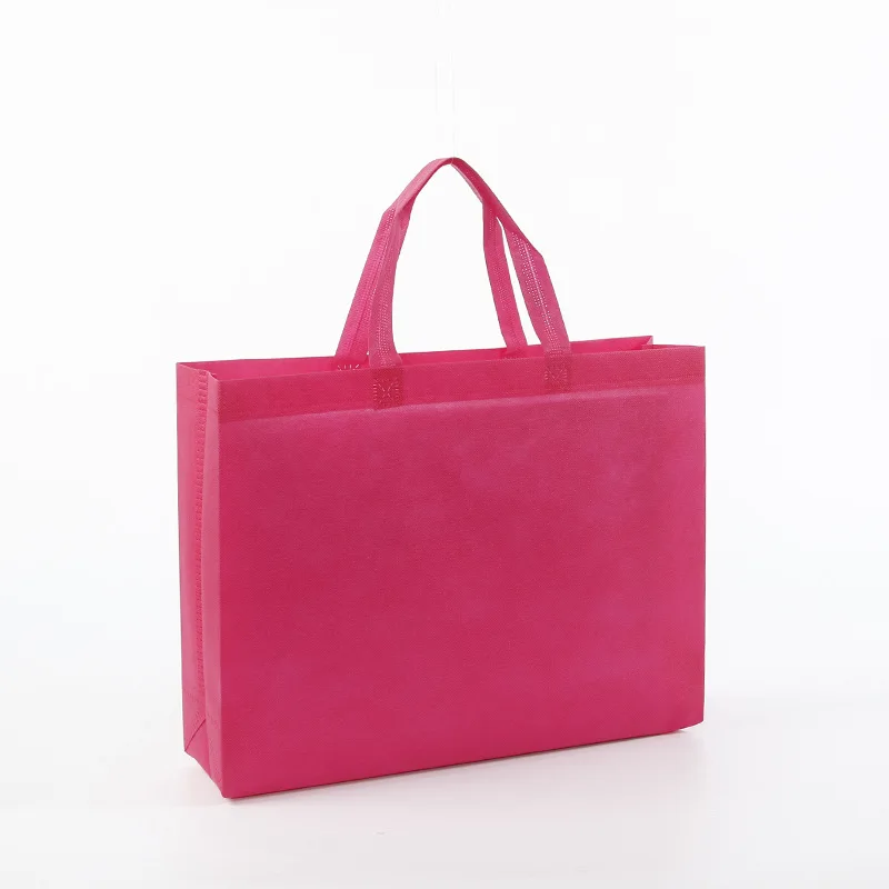 New Arrival Handle Bag Laminated Non-Woven Fabric With Custom Logo Reusable For Shopping Grocery Shoes Packaging