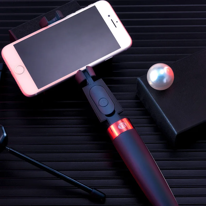 Wireless folding Remote Control smartphone mobile tripod Selfie Stick for live show make up vlog