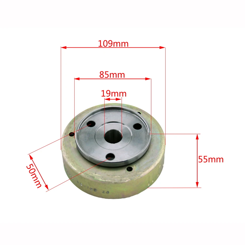 Hot Sale Universal Magneto rotor for 50cc 70cc 110cc 125cc engines with up position loaded starter