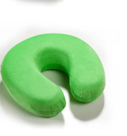 CUSTOM LOGO Office Nap Car Pillows U Shaped Foam Particles Pillows Travel U Shape Memory Pillows for Neck