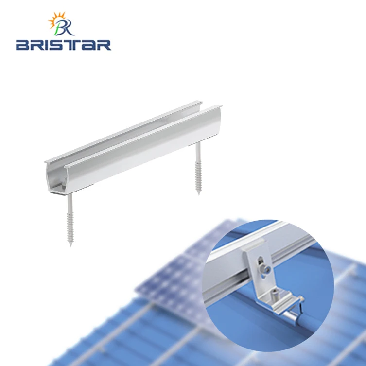 BRISTAR best price aluminum rail roof mount holder bracket for streetlight panel solar
