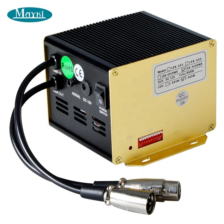 4 Channels DMX Fiber Optic Light Source 24W RGBW Twinkle LED Optical Fiber Light Generator