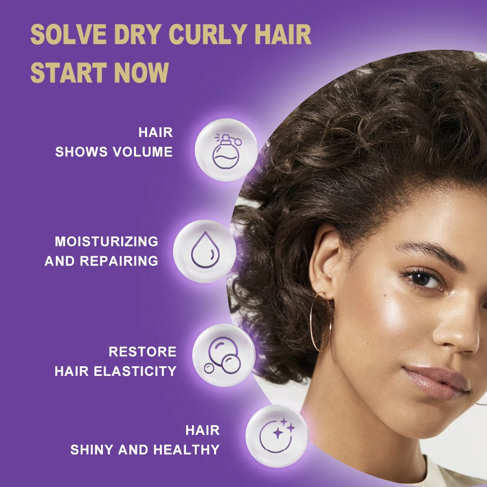 Лучший Заводской набор для ухода за вьющимися волосами продукты женщин натуральные