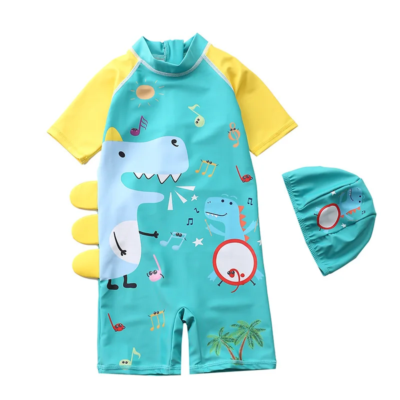 2022 new children toddler bodysuit baby jumpsuit swimming suit kid beachwear clothing infant swimsuit Two Piece boys swimwear