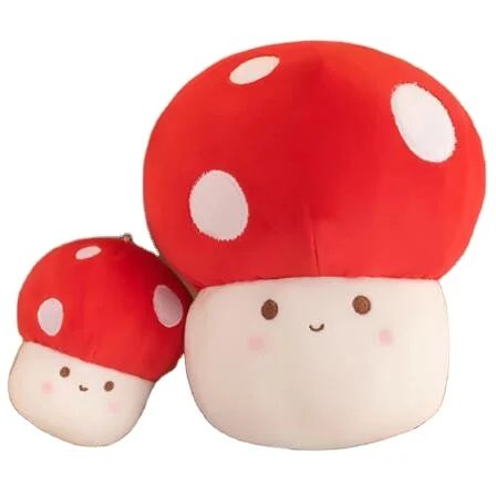 Creative Mushroom Plush Stuffed Pillow Toy 12CM Plush Mushroom Keychain Toy Cheap Promotion Mushroom Pillow Toy
