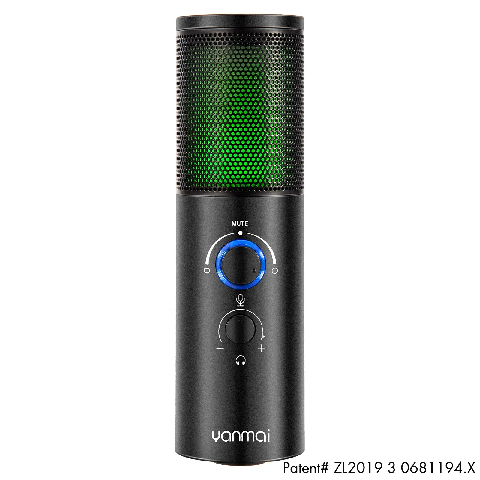 Q18 запатентованный полностью металлический usb-микрофон для потоковой передачи с 2 полярными