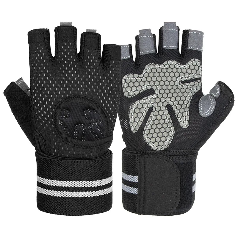 wholesale custom logo fashion fitness workout gym exercise anti-slip weight lifting gloves for men and women