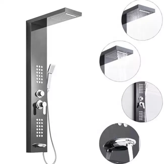 Shower panel factory price shower set bathroom wholesale commercial multifunctional modern bathroom shower