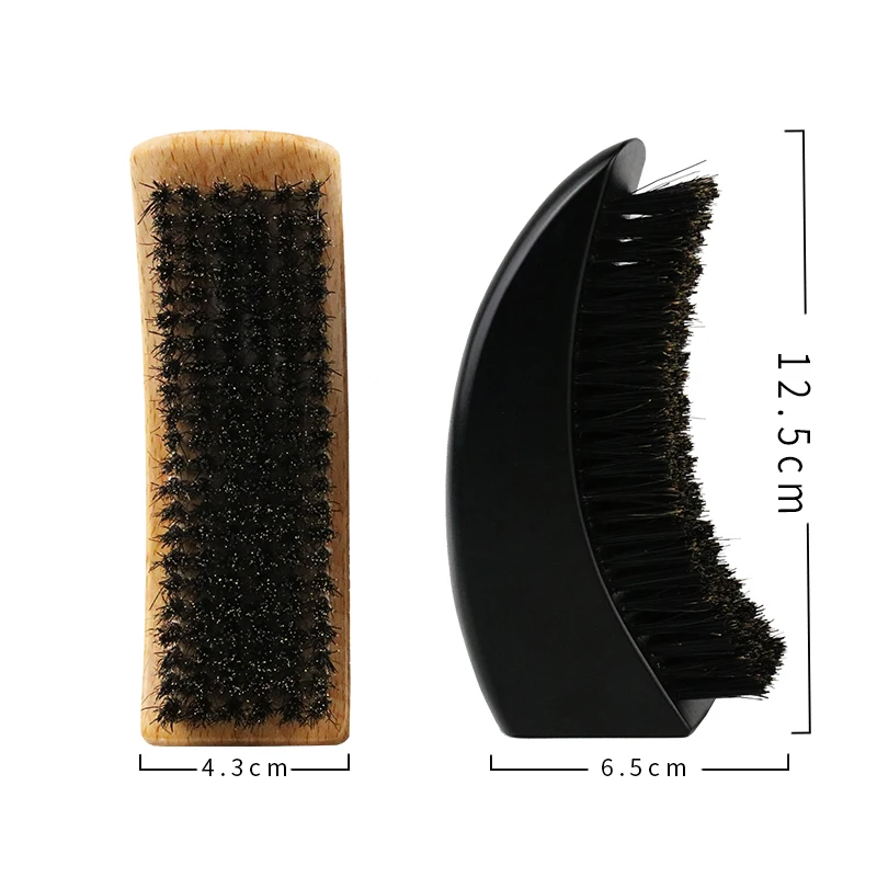 
Hot Selling Private Label Wood Handle Boar Bristle Wave Beard Brush 