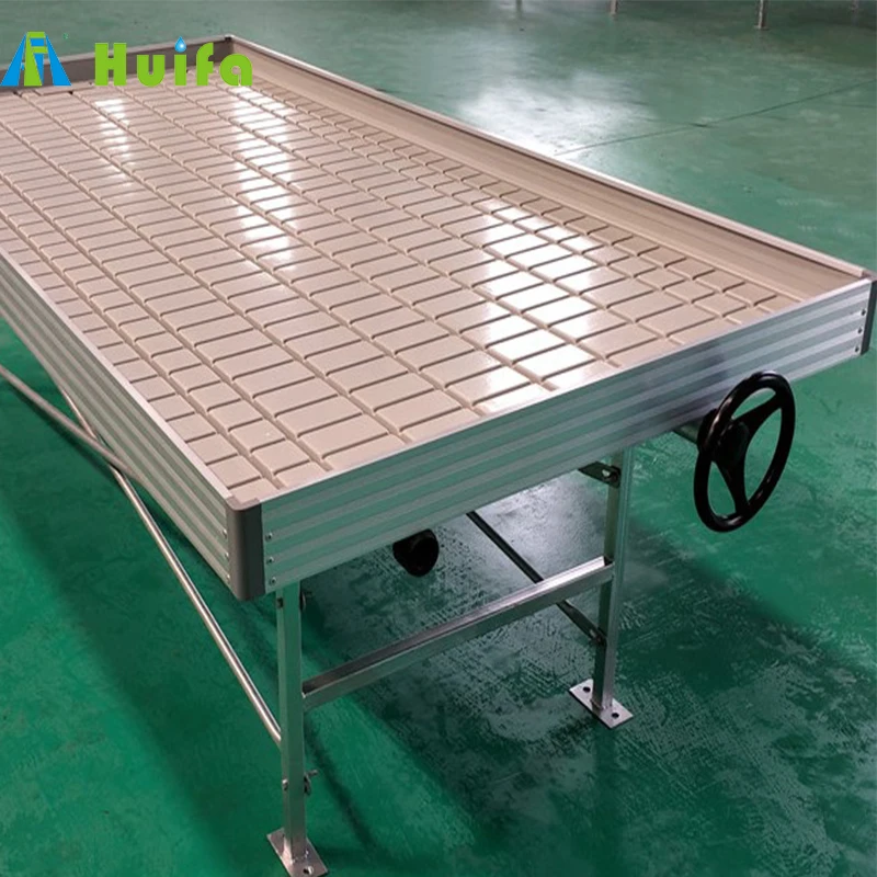 Huifa Seed Tray Removable Sale Rolling Benches Seedling Tables Plant Nursery Growth Rolling Bench