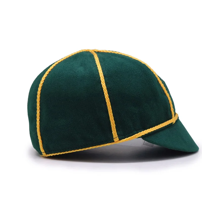 Custom Embroidery Fitted Duckbill Gatsby Short Brim Tweed Child Ivy Newsboy Cap Hat