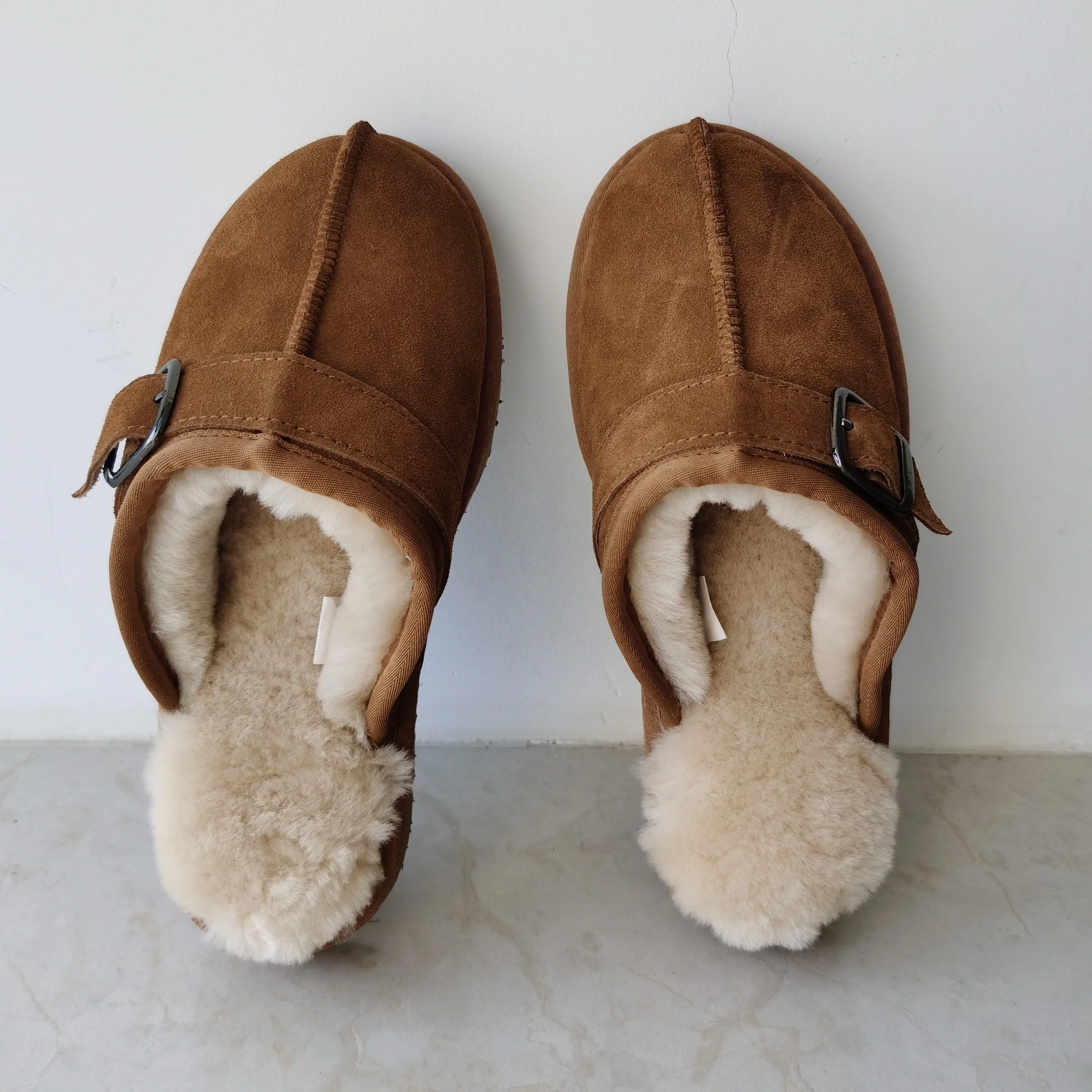 Quickly Shipping High Quality Australian Merino Genuine Sheepskin Fur Slipper Fur Shoes For Men Woman
