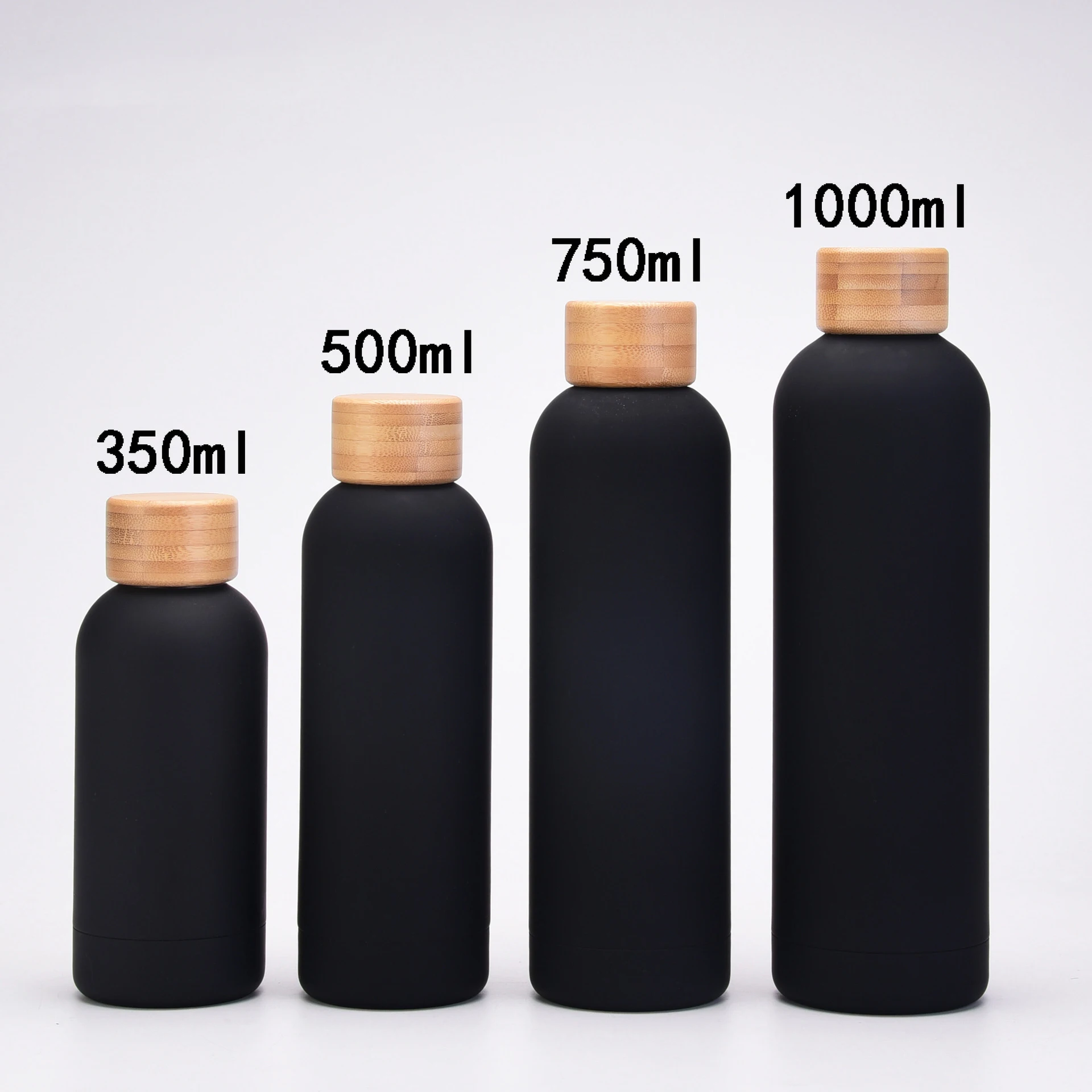 2023 New Design Stainless Steel Bamboo Lid Thermal Bottles Outdoor Sports Picnic Fitness Thermal Water Bottle