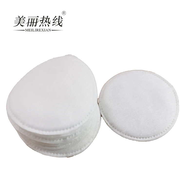  wholesale disposable biodegradable round shape makeup remover pads cotton facial cleaning