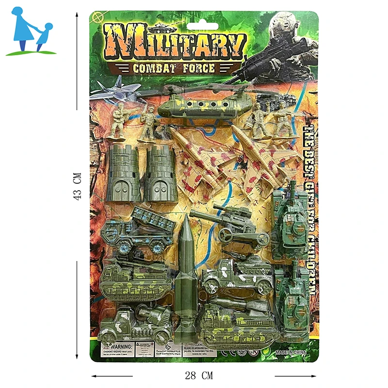 Wholesale Plastic Action Figure Army Play Set Military Truck Kit with accessory Military Toys for Kids