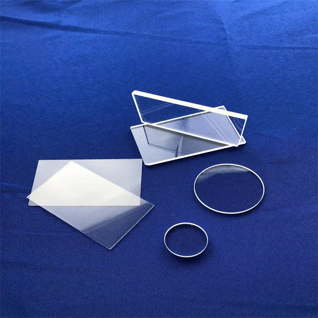 Fused quartz / silica transparent sheet glass plate