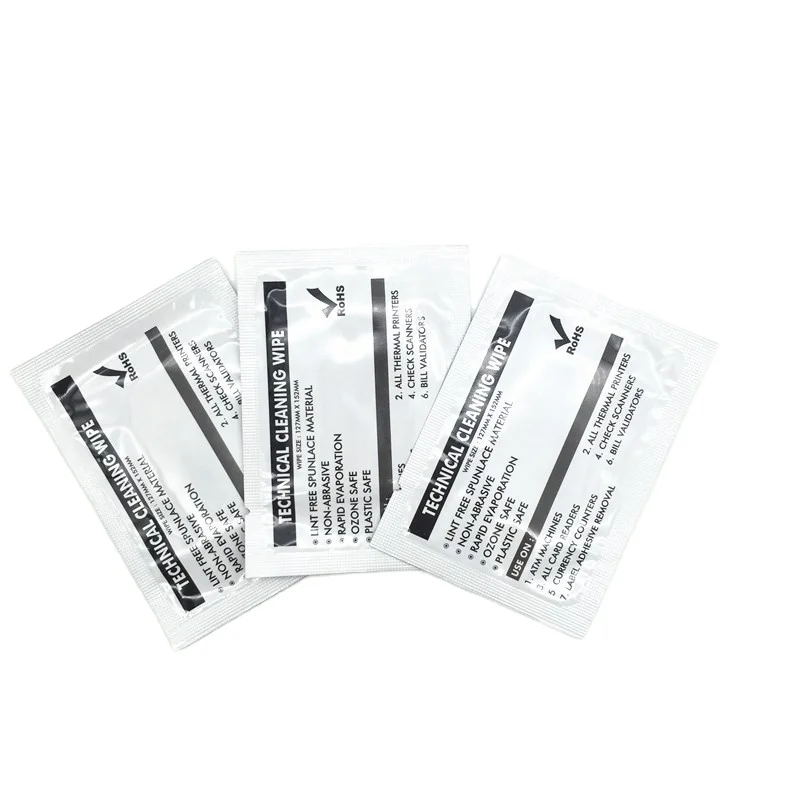 Отрасли использования Заказные малой Одиночная упаковка электроники для очистки экрана объектива ПНД растворителя влажные спиртовыми салфетками чистых