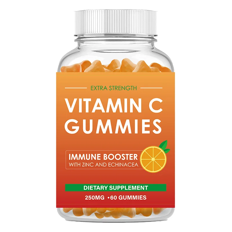 OEM Vegan Citrus Pectin Dietary Supplement Echinacea Extra Immune booster Vitamin C Gummies