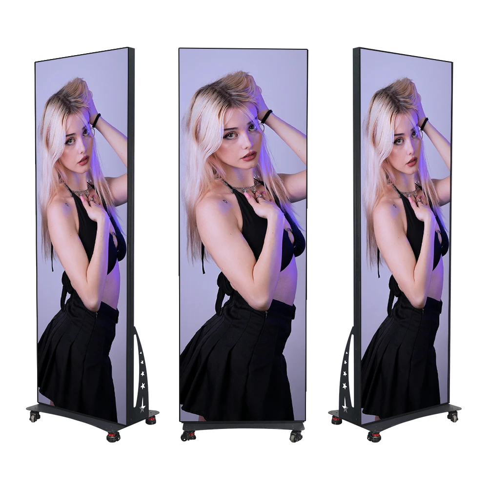 led video poster publicity screen digital marketing advertising display floor standing digital signage