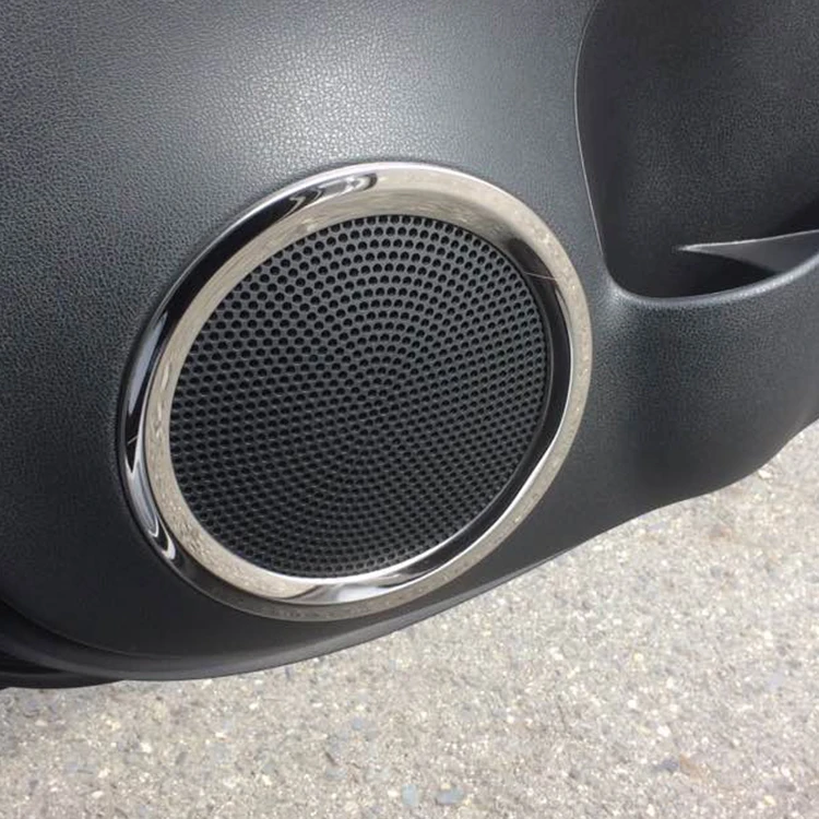 Latest Car Decorations Items Car Chrome Trim Door Speaker Cover Frame For Nissan Note E12 2016+