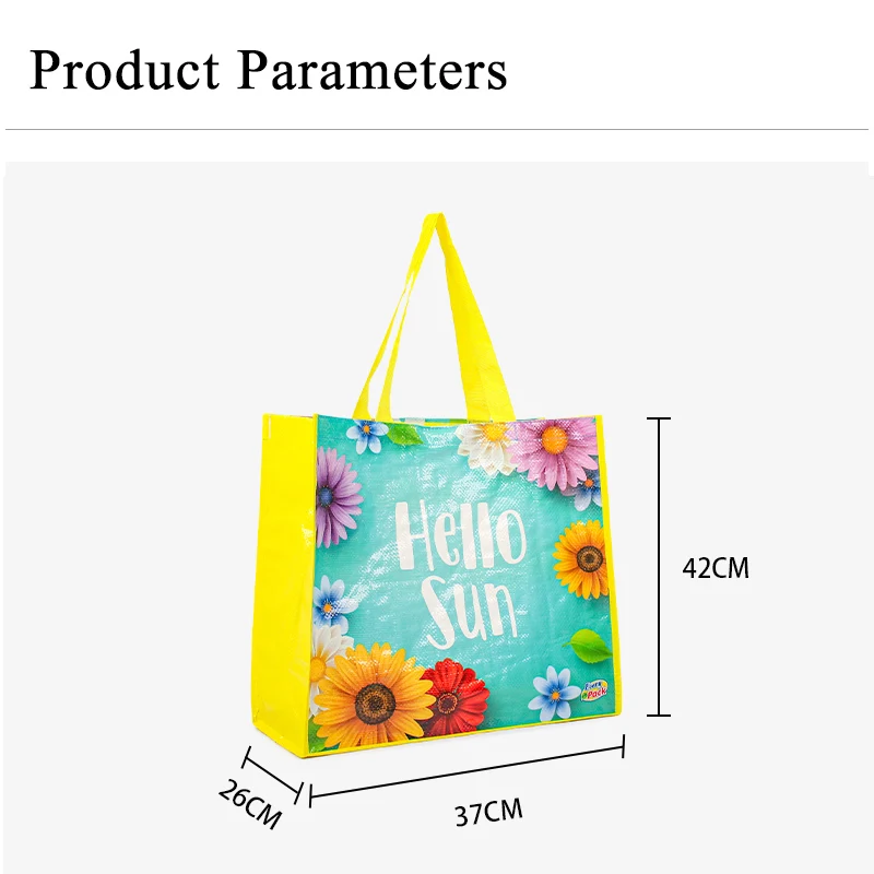Reusable Shopper Custom Printing Eco China PP Woven Shopping Bag Polypropylene Tote Bags