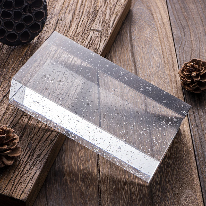 50*100*200mm Rectangular Glass Bricks Building Glass Clear Transparent Glass Block For Building Decoration