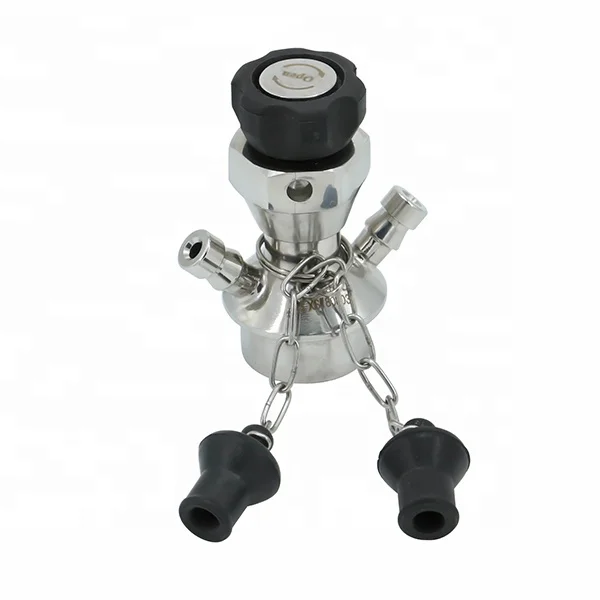 3A SMS DIN Hygienic Stainless Steel Stainless Steel mini 25.4mm Double Inlet/Outlet Bush Aseptic Sampling Valve